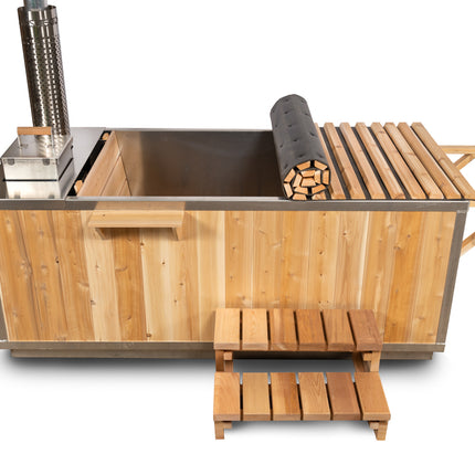 Leisurecraft Canadian Timber Starlight Wood Burning Hot Tub