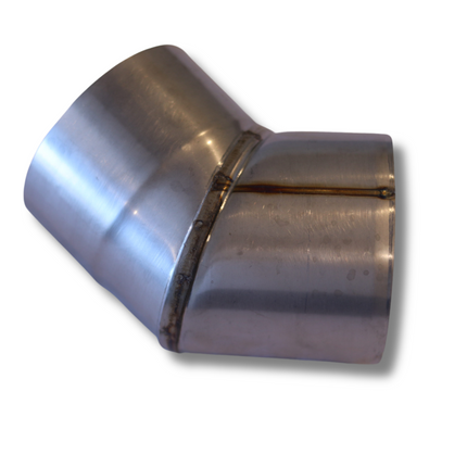 North Shore Sauna Angled Stove Chimney Pipe - 45 Degree Angle - 3.5”