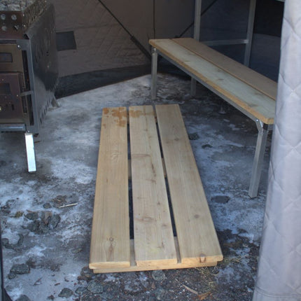 North Shore Sauna Cedar Flooring for Sauna Tent