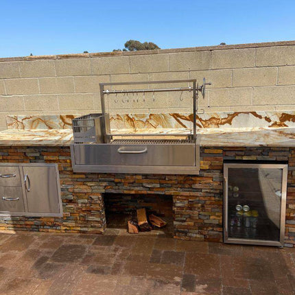 Tagwood BBQ 05SS Santa Maria Argentine Wood Fire & Charcoal Gaucho Built in Grill