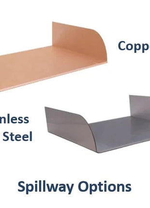 Slick Rock Concrete KCCSPS Cascade Series Square Fire on Glass Fire Pit