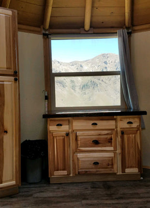 12 Wall Luxury Yurt-Cabin Kit with Solid Walls by Freedom Yurt-Cabins