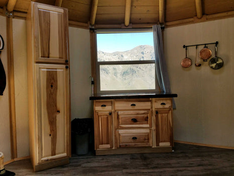 12 Wall Luxury Yurt-Cabin Kit with Solid Walls by Freedom Yurt-Cabins