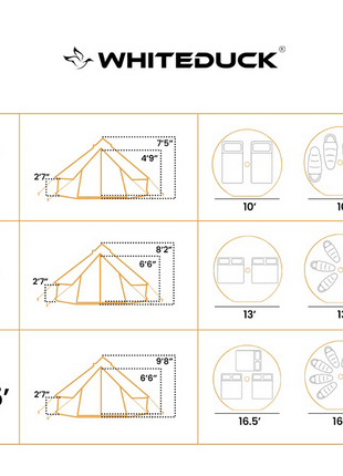 White Duck Outdoors 16' Regatta Bell Tent