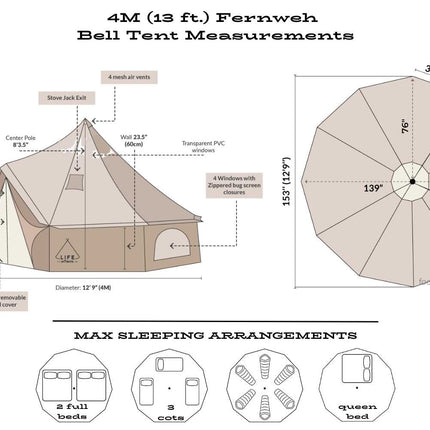 13' (4M) Fernweh™ Bell Tent