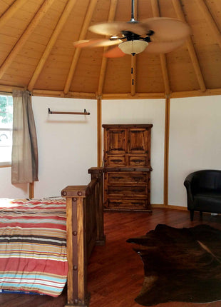16 Wall Luxury Yurt-Cabin Kit with Solid Walls by Freedom Yurt-Cabins