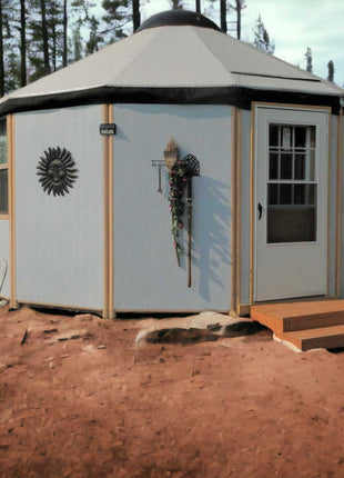 14 Wall Luxury Yurt-Cabin Kit with Solid Walls by Freedom Yurt-Cabins