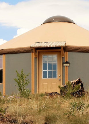 16 Wall Luxury Yurt-Cabin Kit with Solid Walls by Freedom Yurt-Cabins