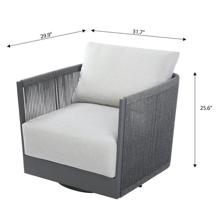Elementi Capri Outdoor Swivel Chair