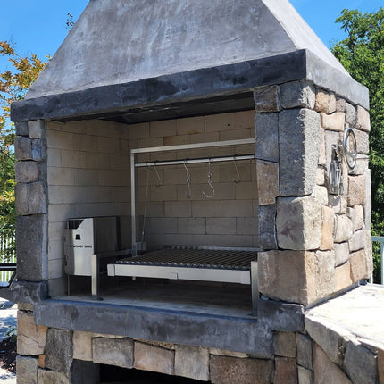 Tagwood BBQ 09SS Insert Style Argentine Santa Maria Wood Fire & Charcoal Gaucho Built in Grill