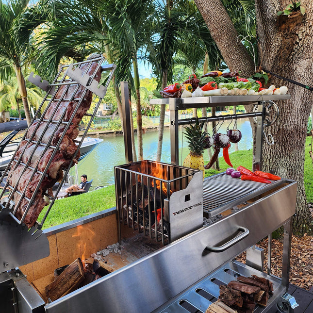 Tagwood BBQ 06SS Argentine Santa Maria Wood Fire & Charcoal Gaucho Grill