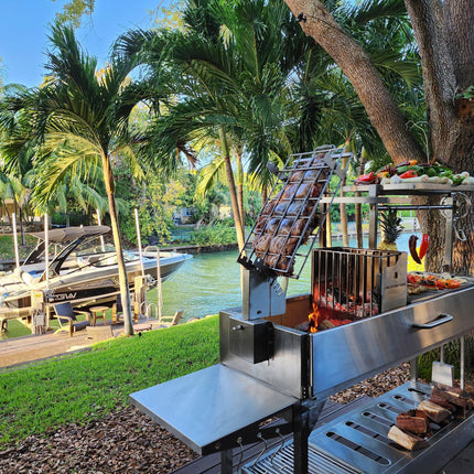 Tagwood BBQ 06SS Argentine Santa Maria Wood Fire & Charcoal Gaucho Grill