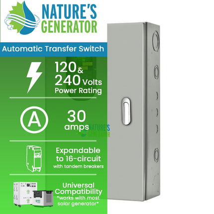 Nature's Generator 30A Automatic Transfer Switch