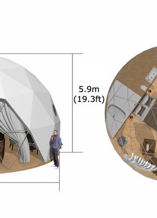 Geodesic Dome Tent - 32 ft (10 m)