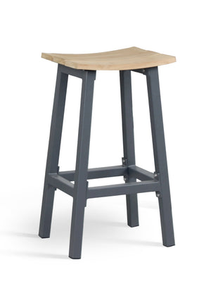 Elba Aluminum Bar Set With Teak Accents