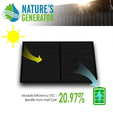 Nature's Generator Lithium 6000W Power Station with Solar Panels and Wind Turbine