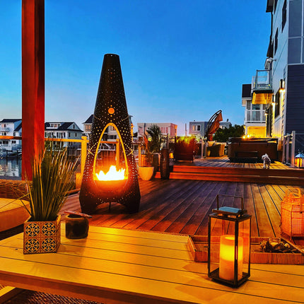 Modfire 7ft Tribal Bonfire Wood Burning Fireplace