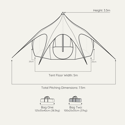 Lotus Belle 16ft Stargazer Tent