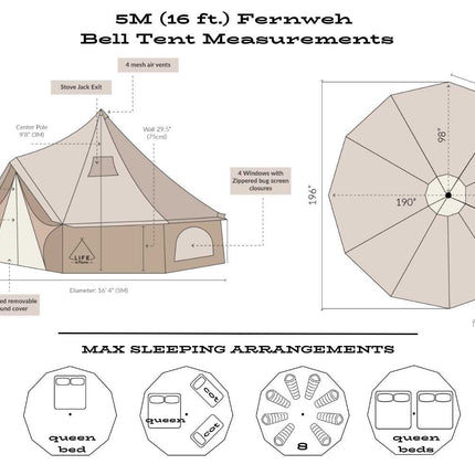 16' (5M) Fernweh™ Bell Tent