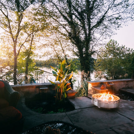 Fire Pit Art Fire Surfer Fire Pit: Wood, Gas, or Propane Options