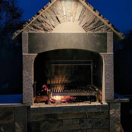 Tagwood BBQ 09SS Insert Style Argentine Santa Maria Wood Fire & Charcoal Gaucho Built in Grill