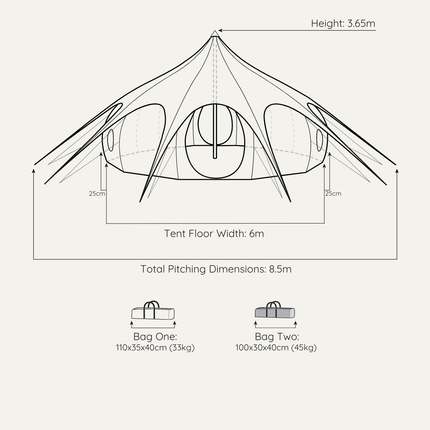 Lotus Belle 20ft Stargazer Tent