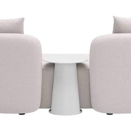 Zuo Modern Sunny Isles Loveseat and Side Table
