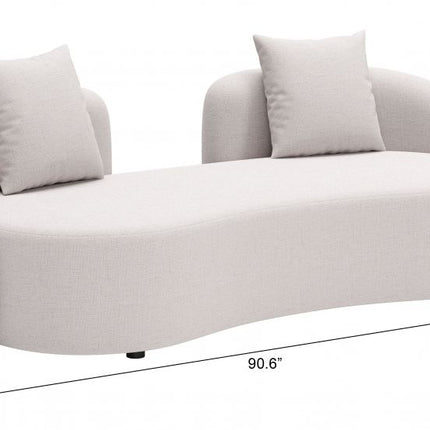 Zuo Modern Sunny Isles Loveseat and Side Table