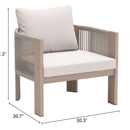 Zuo Modern Rebel 4 Piece Outdoor Lounge Set