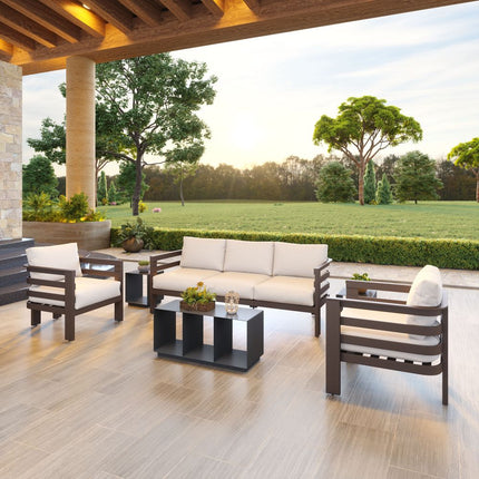 Zuo Modern Bal Harbor 3 Piece Outdoor Lounge Set