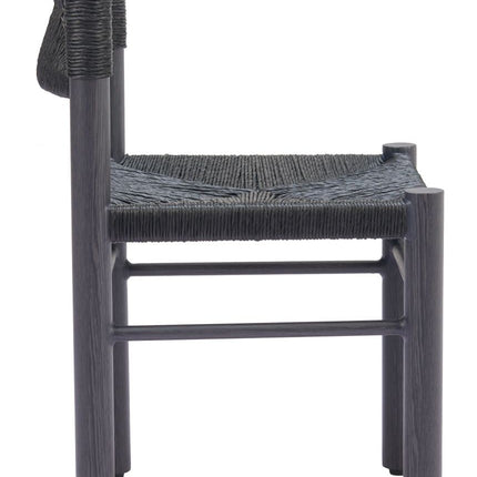 Zuo Modern Iska Suan 5 Piece Outdoor Dining Set - Black