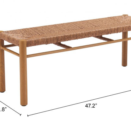 Zuo Modern Iska Kata 5 Piece Outdoor Dining Set - Natural