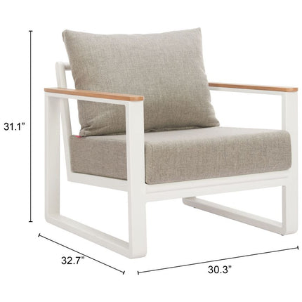 Zuo Modern Welt 5 Piece Outdoor Lounge Set