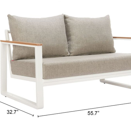 Zuo Modern Welt 5 Piece Outdoor Lounge Set