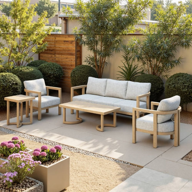 Zuo Modern Leto 5 Piece Outdoor Lounge Set