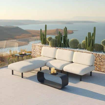 Zuo Modern Aperto 3 Piece Outdoor Lounge Set