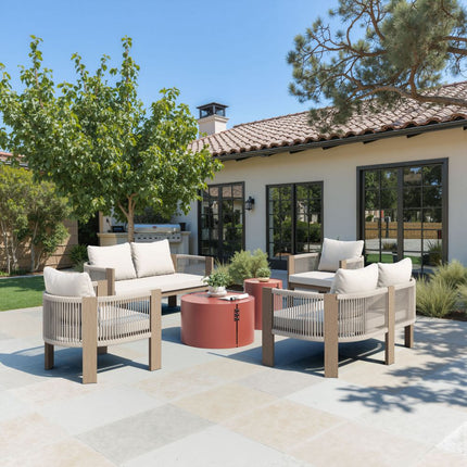 Zuo Modern Rebel 4 Piece Outdoor Lounge Set