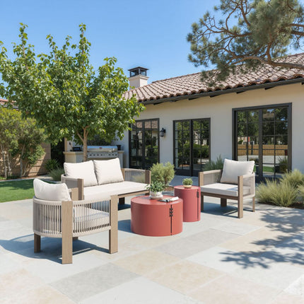 Zuo Modern Rebel 3 Piece Outdoor Lounge Set