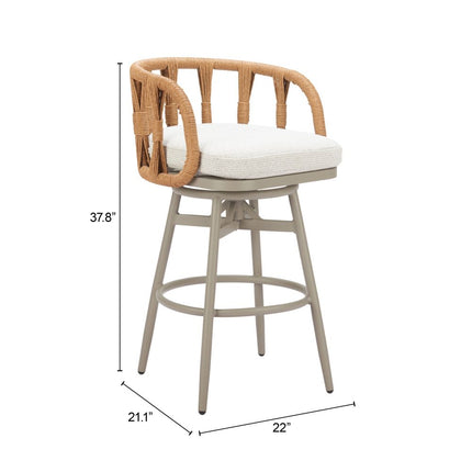 Zuo Modern Safal Swivel Bar Stool, Set of 2