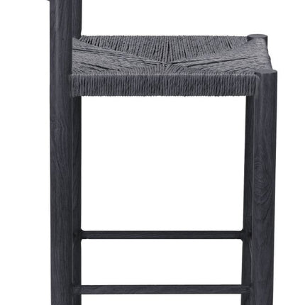 Zuo Modern Iska Black Bar Stool, Set of 2