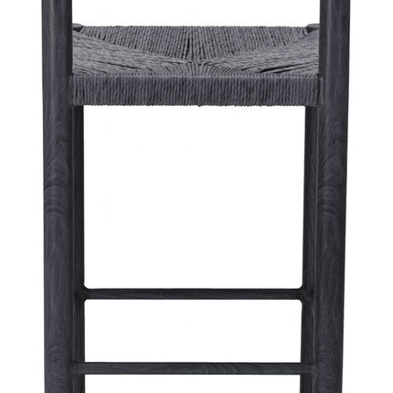 Zuo Modern Iska Black Bar Stool, Set of 2