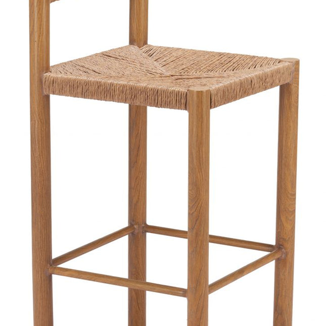 Zuo Modern Iska Natural Bar Stool, Set of 2