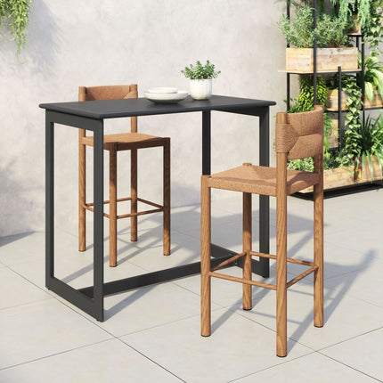 Zuo Modern Iska Natural Bar Stool, Set of 2