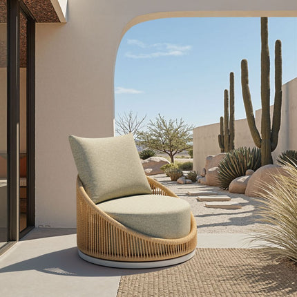 Zuo Modern Cabana Outdoor Swivel Chair Set of 2