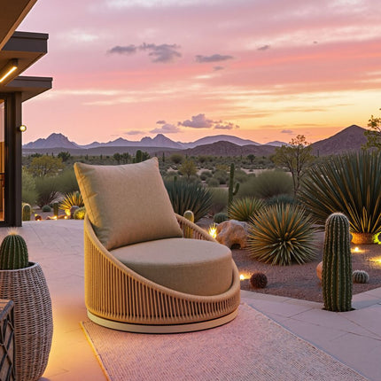 Zuo Modern Cabana Outdoor Swivel Chair Set of 2