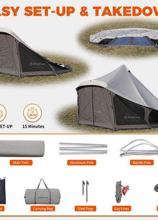KingCamp KHAN LIGHT 500 Canvas Bell Tent