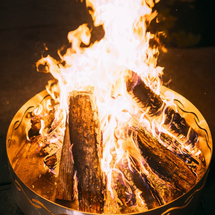 Fire Pit Art Fire Surfer Fire Pit: Wood, Gas, or Propane Options