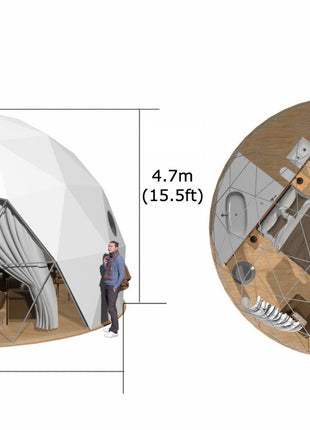 Geodesic Dome Tent - 26 ft (8 m)