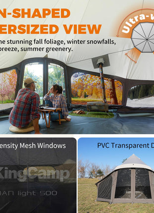 KingCamp KHAN LIGHT 500 Canvas Bell Tent