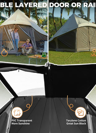 KingCamp KHAN LIGHT 500 Canvas Bell Tent